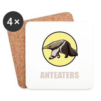 anteaters anteater - Coasters (set of 4) - white - Front
