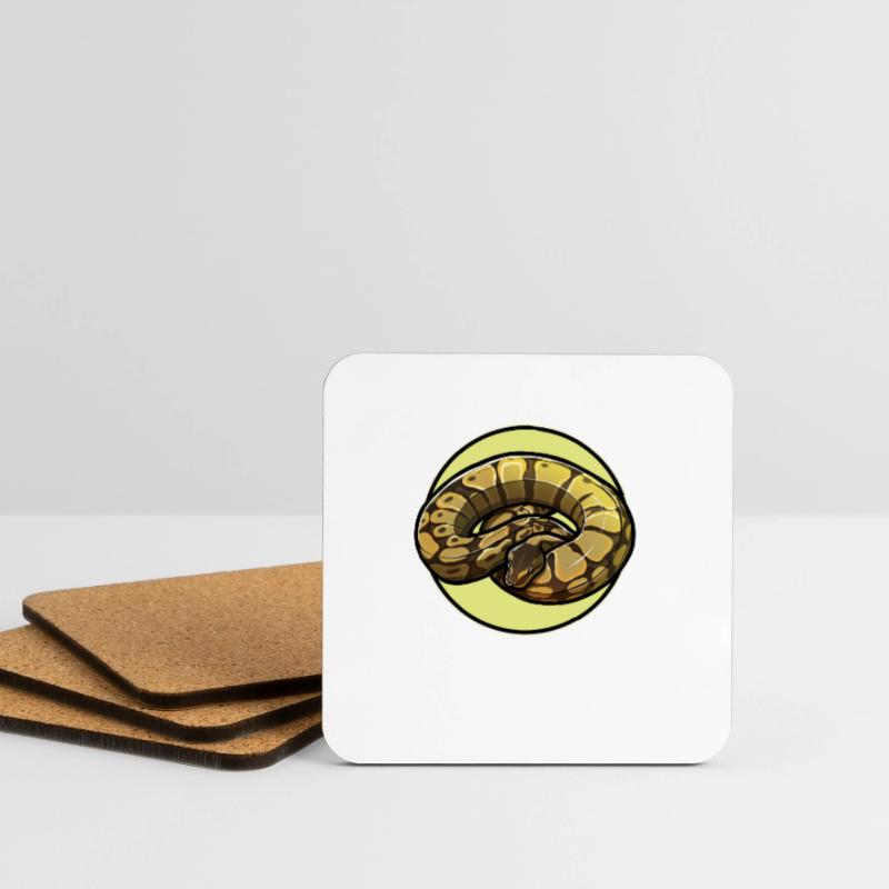 Ball Python King Python King Python Coasters (set of 4)