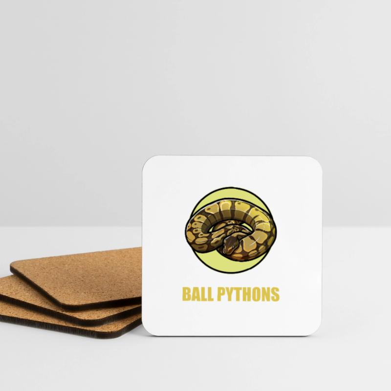 Ball Python King Python King Python Coasters (set of 4)