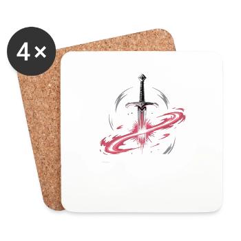 LE POUVOIR ENTRE VOS MAINS - Dessous de verre (lot de 4) - blanc - Devant