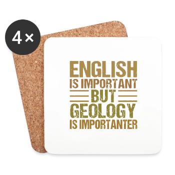 Geology Rock - Coasters (set of 4) - white - Front