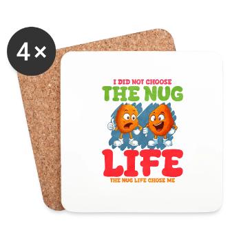 Chicken Nugget - Untersetzer (4er-Set) - Weiß - Vorne