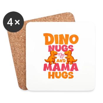 Chicken Nugget - Untersetzer (4er-Set) - Weiß - Vorne