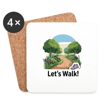GREEN WALK - Coasters (set of 4) - white - Front