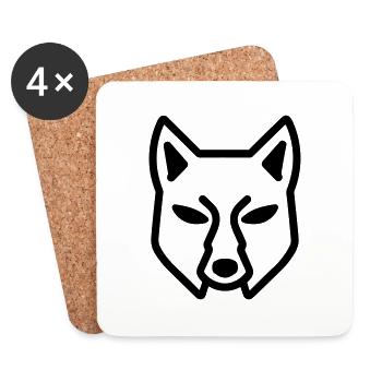 fox - Coasters (set of 4) - white - Front