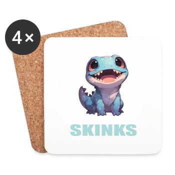 Scinque Skinke - Dessous de verre (lot de 4) - blanc - Devant