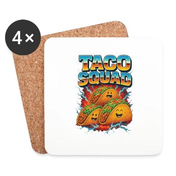 Tacos - Untersetzer (4er-Set) - Weiß - Vorne