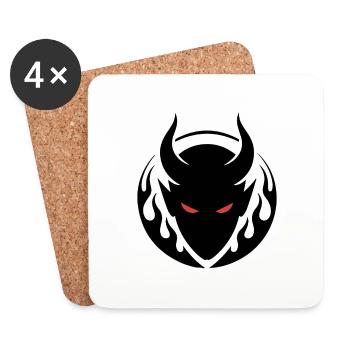 DARK SPIRIT - Coasters (set of 4) - white - Front
