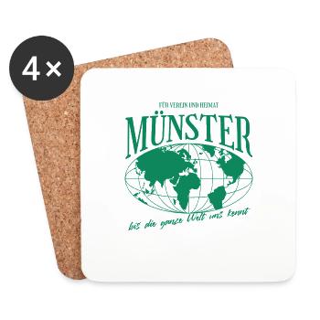 Münster Home Football Gift - Coasters (set of 4) - white - Front
