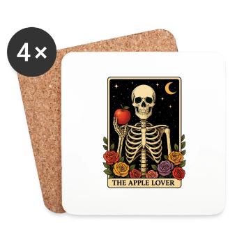 Apfel Tarot - Untersetzer (4er-Set) - Weiß - Vorne