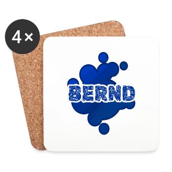 First name Bernd - Coasters (set of 4) - white - Front