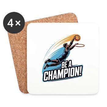 JOUER À BE A CHAMPION - Dessous de verre (lot de 4) - blanc - Devant
