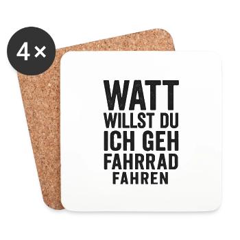 Untitled Project watt do you want 1 - Coasters (set of 4) - white - Front
