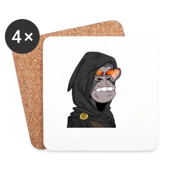 Ape Glutaugen - Untersetzer (4er-Set) - Weiß - Vorne