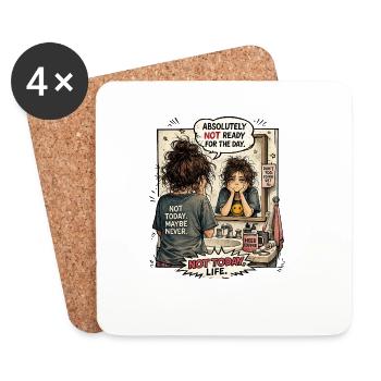 Women_Lost - Coasters (set of 4) - white - Front