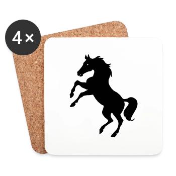 Horse - Coasters (set of 4) - white - Front