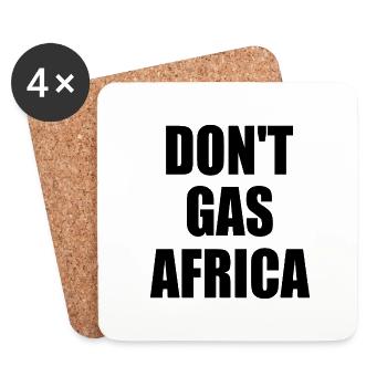 don't gas africa - Dessous de verre (lot de 4) - blanc - Devant