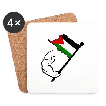 Free palestine - Coasters (set of 4) - white - Front