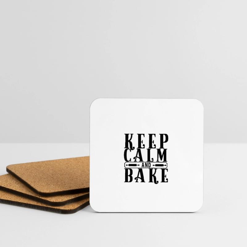 Baking Baker Baking Bakery Baker Coasters (set of 4)