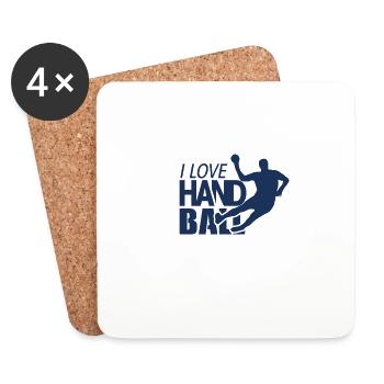 Team Handballerin Handballer Hand Ball Handball - Coasters (set of 4) - white - Front