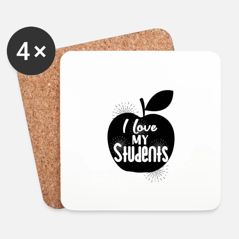 Lehrer Lehrer Lehrer Lehrer - Untersetzer (4er-Set) - Weiß