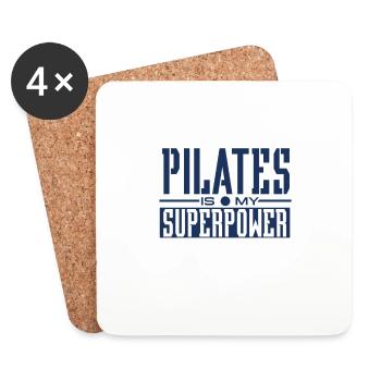 Pilates Trainer - Coasters (set of 4) - white - Front
