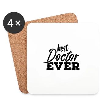 Arztpraxis Praxis Ärztin Doktor Arzt - Untersetzer (4er-Set) - Weiß - Vorne