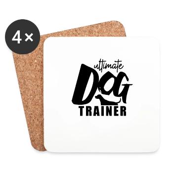 Dog Trainer - Coasters (set of 4) - white - Front