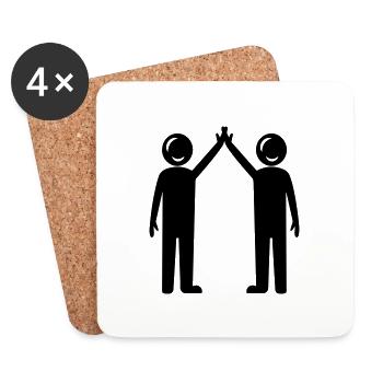 Friendship Best Friends - Coasters (set of 4) - white - Front