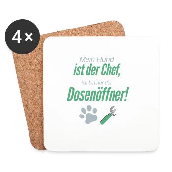 Can opener - Coasters (set of 4) - white - Front