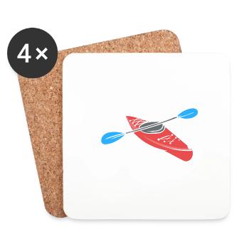 Time To Paddle - Untersetzer (4er-Set) - Weiß - Vorne
