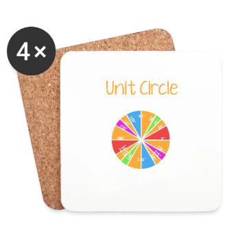Unit Circle - Untersetzer (4er-Set) - Weiß - Vorne