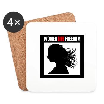 Women life freedom - Coasters (set of 4) - white - Front