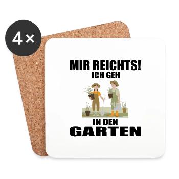 Garten - Untersetzer (4er-Set) - Weiß - Vorne