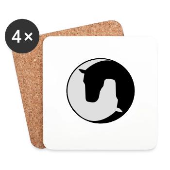 Pferd - Coasters (set of 4) - white - Front