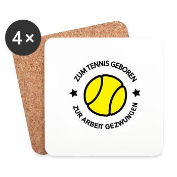 Tennis - Untersetzer (4er-Set) - Weiß - Vorne