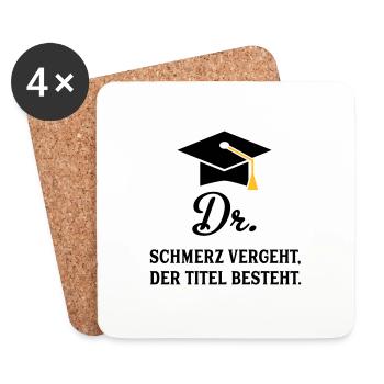 dr - Untersetzer (4er-Set) - Weiß - Vorne