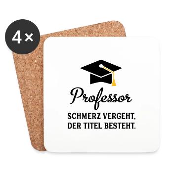 professor - Untersetzer (4er-Set) - Weiß - Vorne
