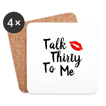 Dirty Thirty Gift Thirty 30 Years Birthday - Coasters (set of 4) - white - Front