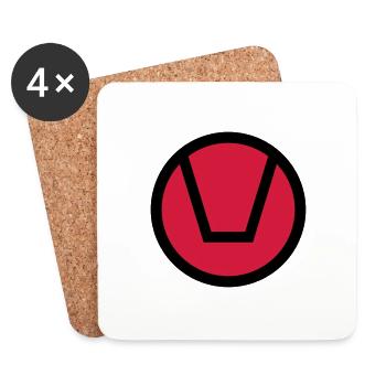 International Libertine Symbol - Coasters (set of 4) - white - Front