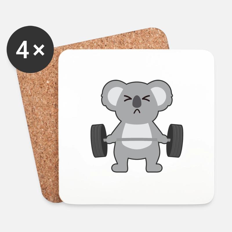 Koala - Untersetzer (4er-Set) - Weiß