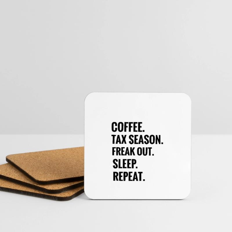 Comptabilité | Comptable comptable Comptable Comptable Dessous de verre (lot de 4)