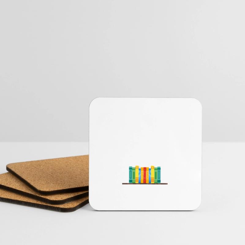 Touch My Shelf Reader oder Librarian Geschenk Untersetzer (4er-Set)