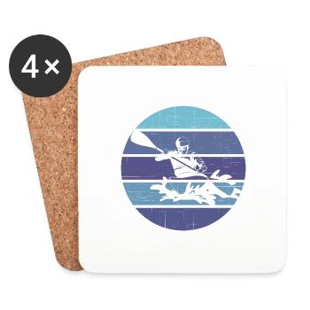 Kayaking - Coasters (set of 4) - white - Front