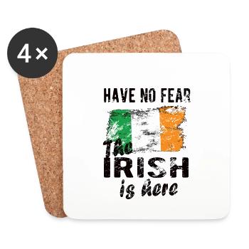 Irish Ireland Origin Irish flag Irish roots - Coasters (set of 4) - white - Front