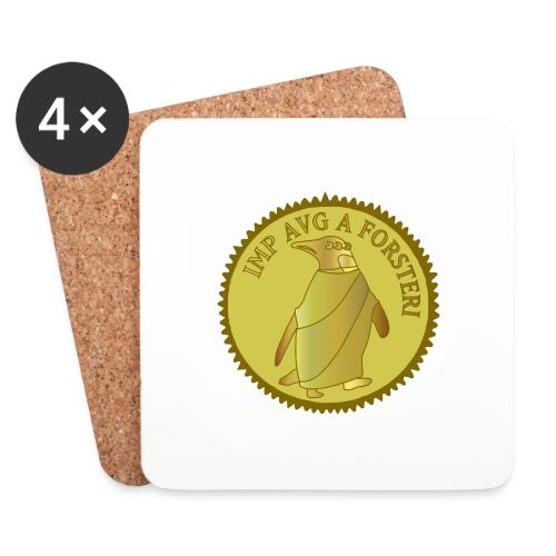 Moneta Pinguino - Sottobicchieri (set da 4 pezzi)