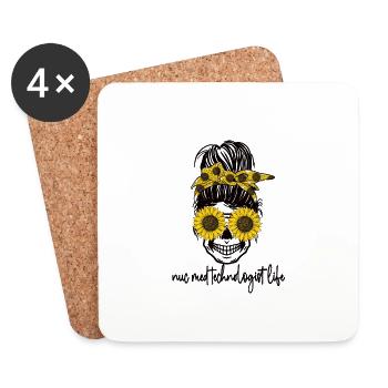 Medical Radiology Technologist Nuclear Medicine - Coasters (set of 4) - white - Front