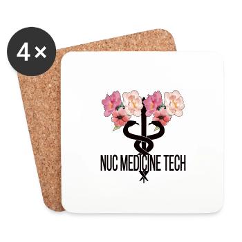 Medical Radiology Technologist Nuclear Medicine - Coasters (set of 4) - white - Front