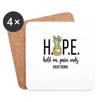 IUI Mama Insémination intra-utérine Mère Cadeau - Dessous de verre (lot de 4) - blanc - Devant