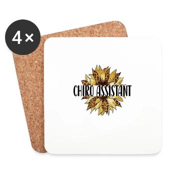 Chiropractic Assistant Chiropractic Assistant - Coasters (set of 4) - white - Front